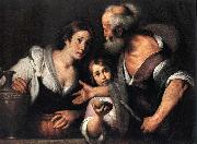 Bernardo Strozzi Prophet Elijah and the Widow of Sarepta Spain oil painting artist